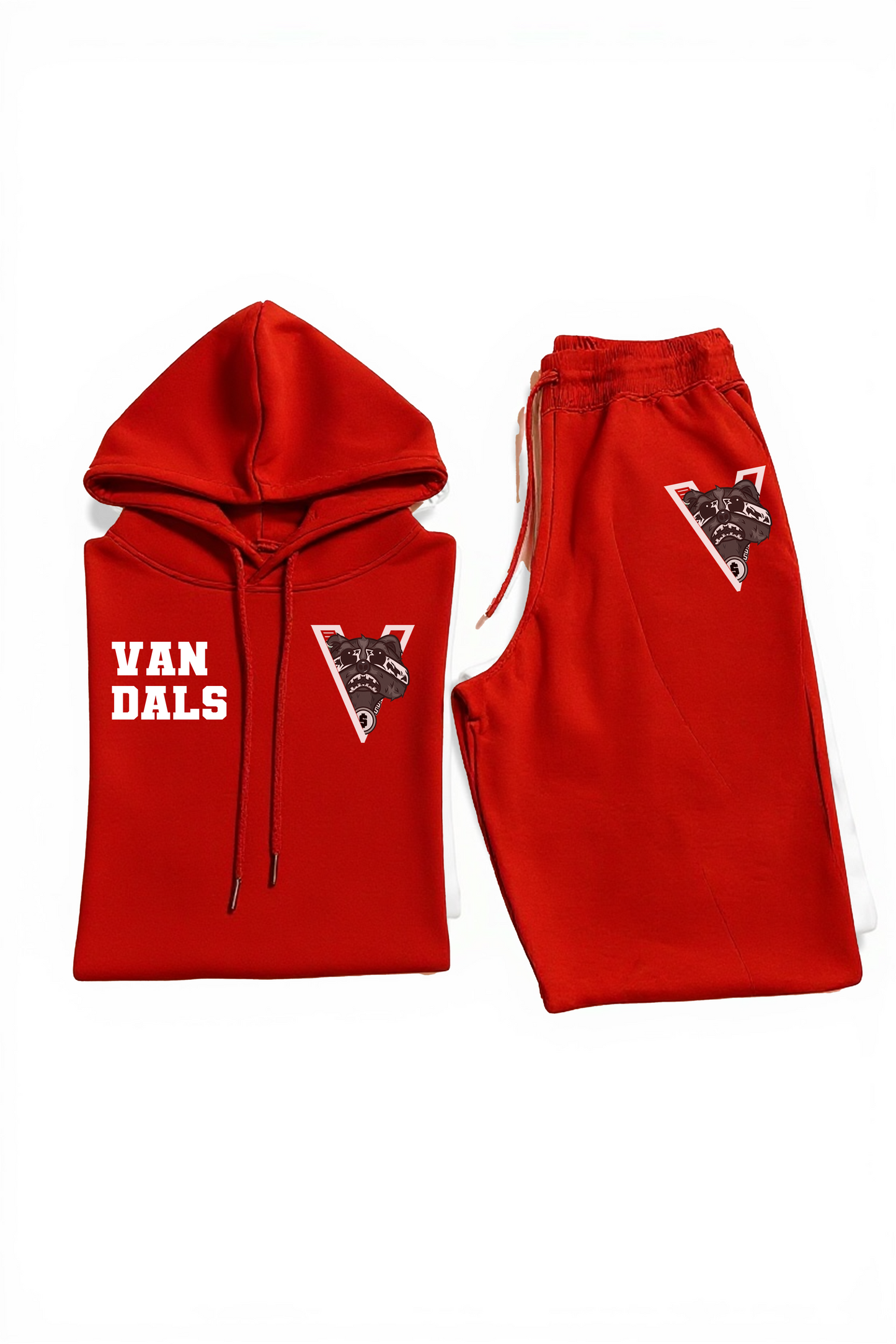 Hungry Hustle by JagRaw “Vandals” Sweatsuit- Red