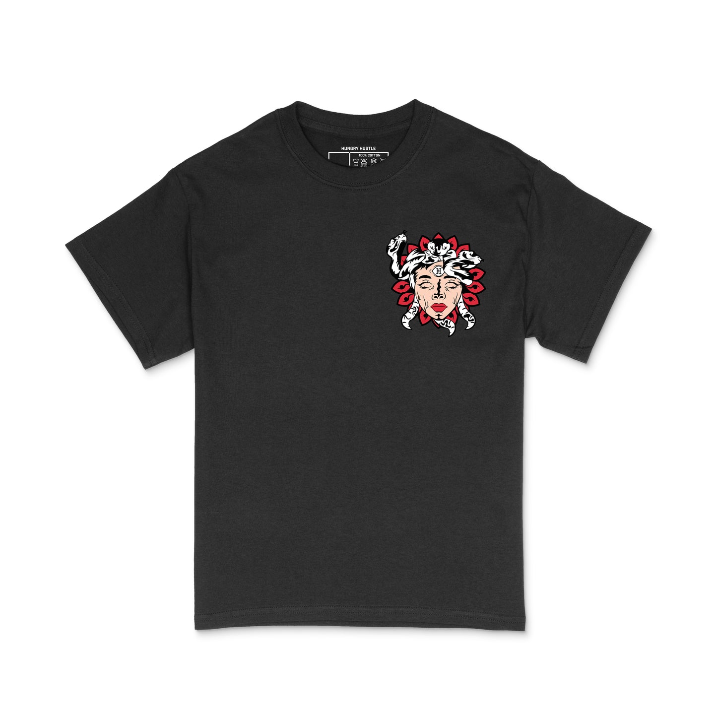 Medusa Head “Red Snakes” LC Lightweight T-shirt – Black