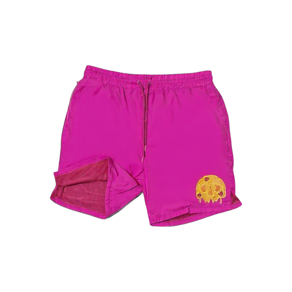 Hungry Hustle by JagRaw “The Condiments - Four Sauces” Mesh Shorts- Raspberry