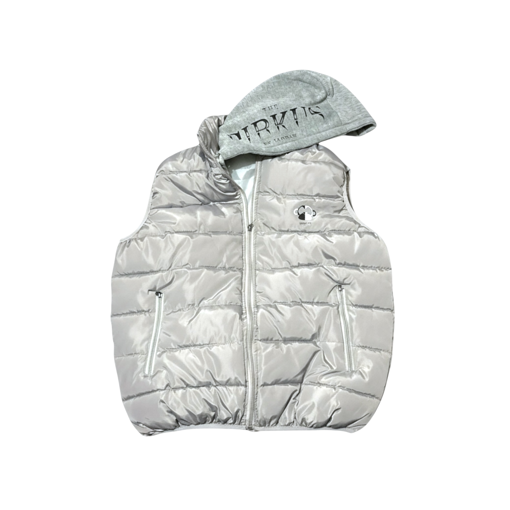theCirkus by JagRaw Hooded Vest- Light Grey