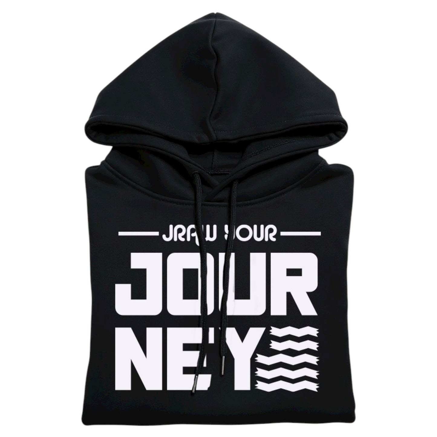 JagRaw “Jraw Your Journey” Logo Hoodie- Black