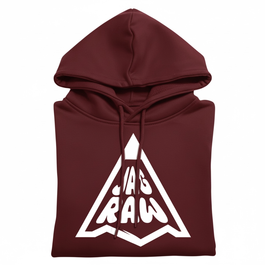 JagRaw Pencil Logo Hoodie- Brown