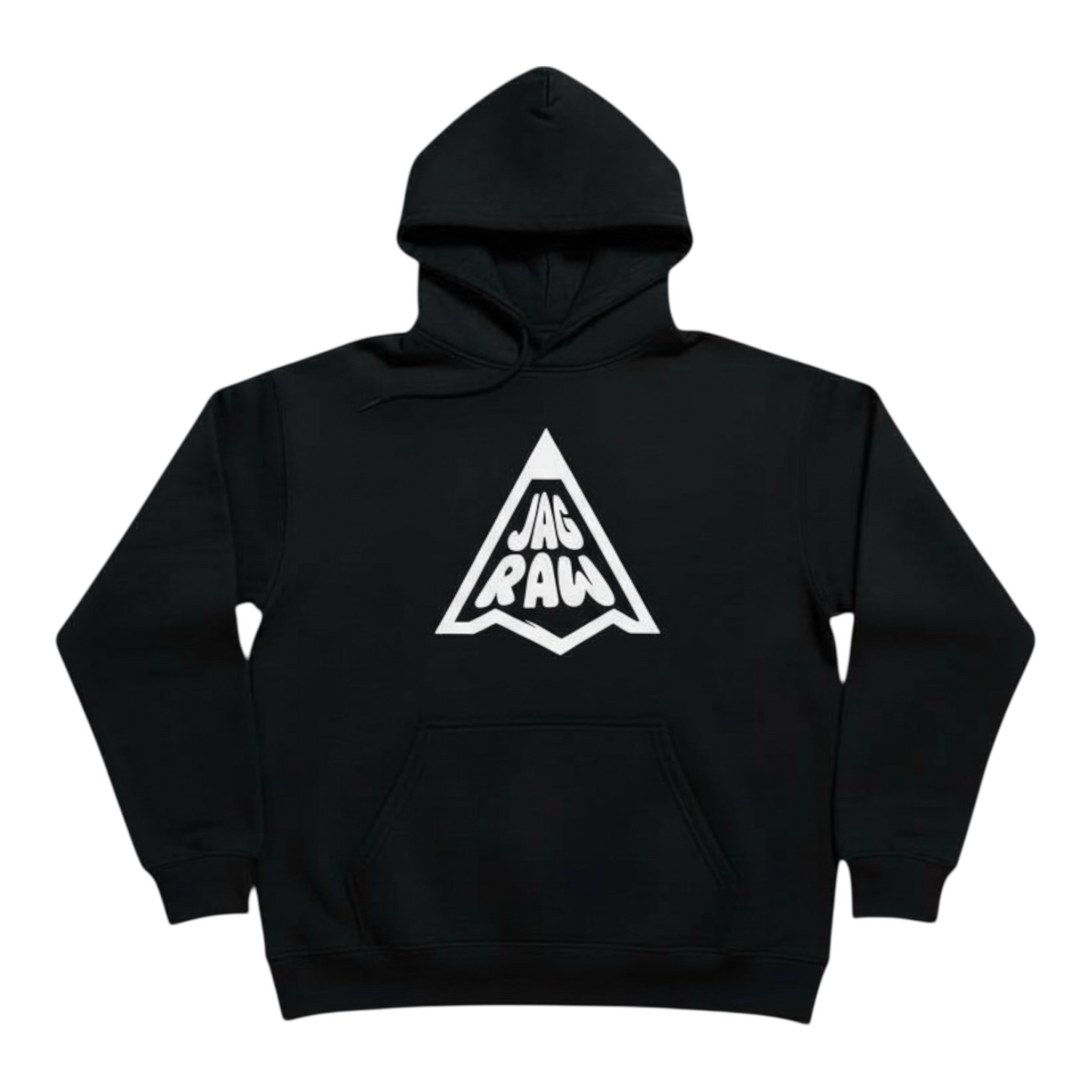 Pencil Logo Hoodie – Heavyweight Fleece- Black & White