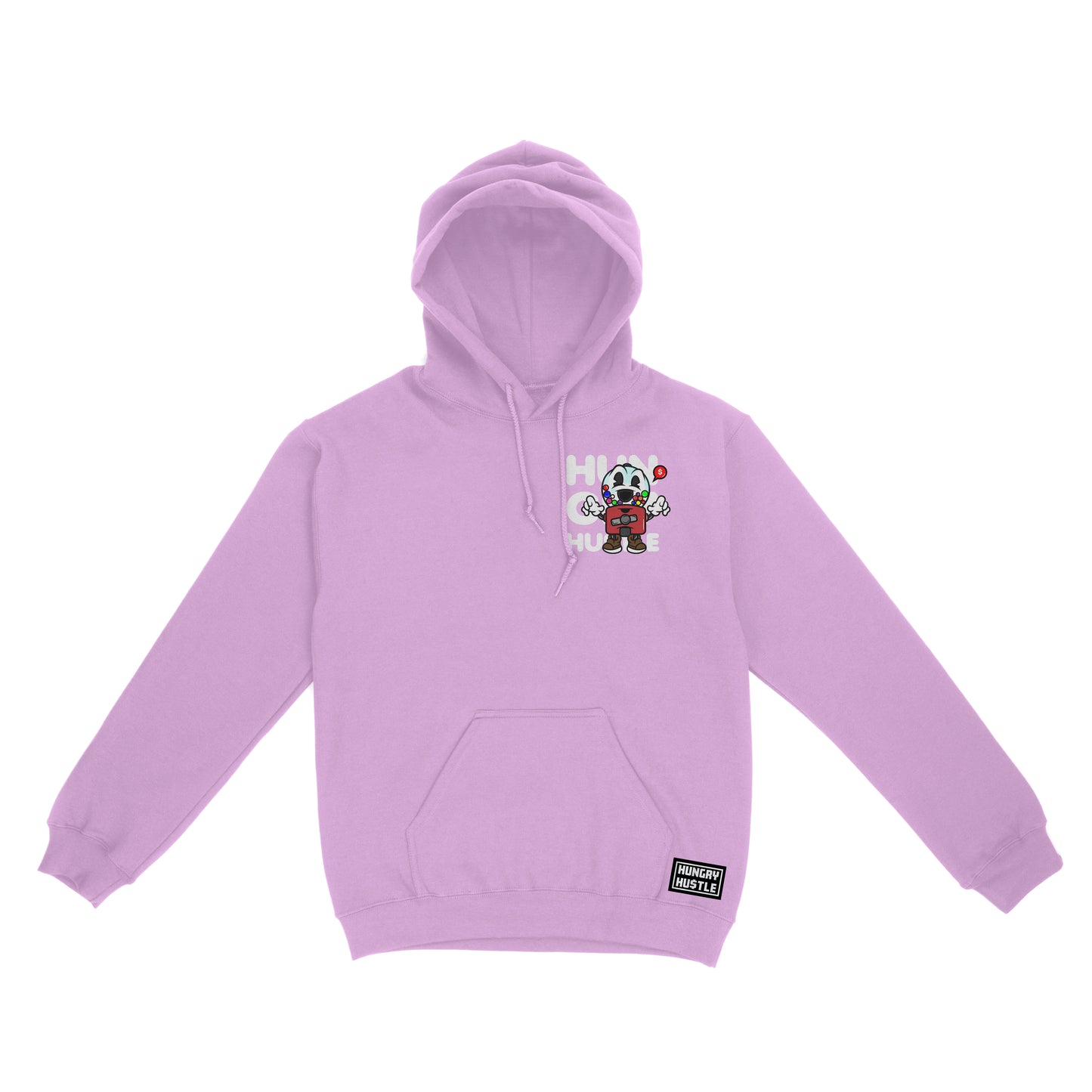 Hungry Hustle by JagRaw “Gum-Ball Machine” Hoodie- Pink