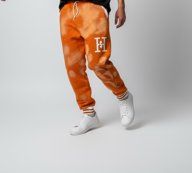 Hungry Hustle by JagRaw “Hourglass” Bleached Sweatpants