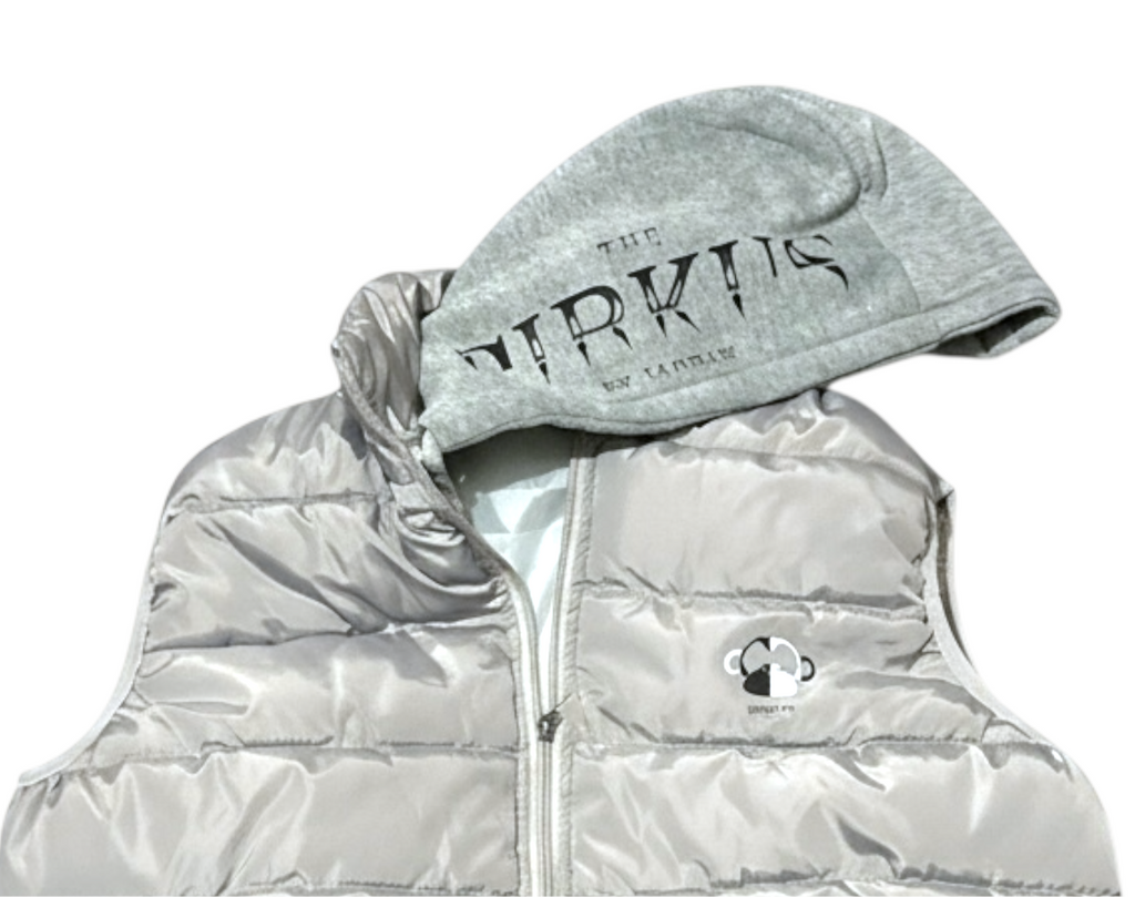 theCirkus by JagRaw Hooded Vest- Light Grey