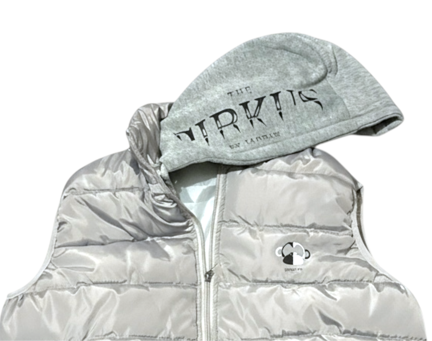 theCirkus by JagRaw Hooded Vest- Light Grey