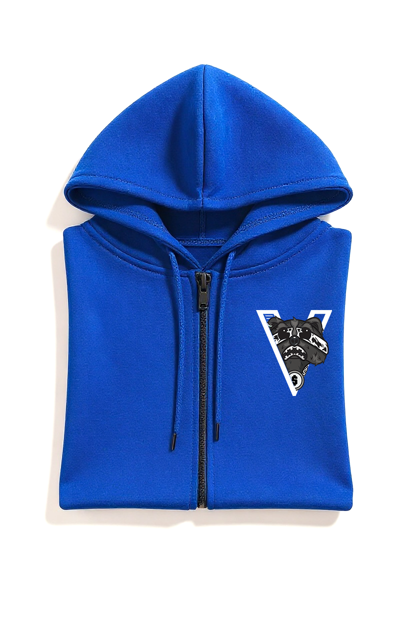 Hungry Hustle by JagRaw “Vandals” Zip Hoodie- Royal Blue