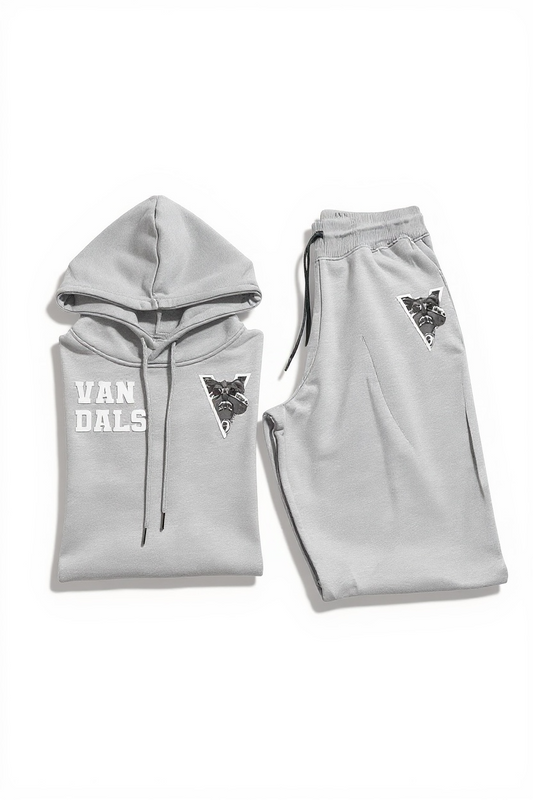Hungry Hustle by JagRaw “Vandals” Sweatsuit- Heather Grey