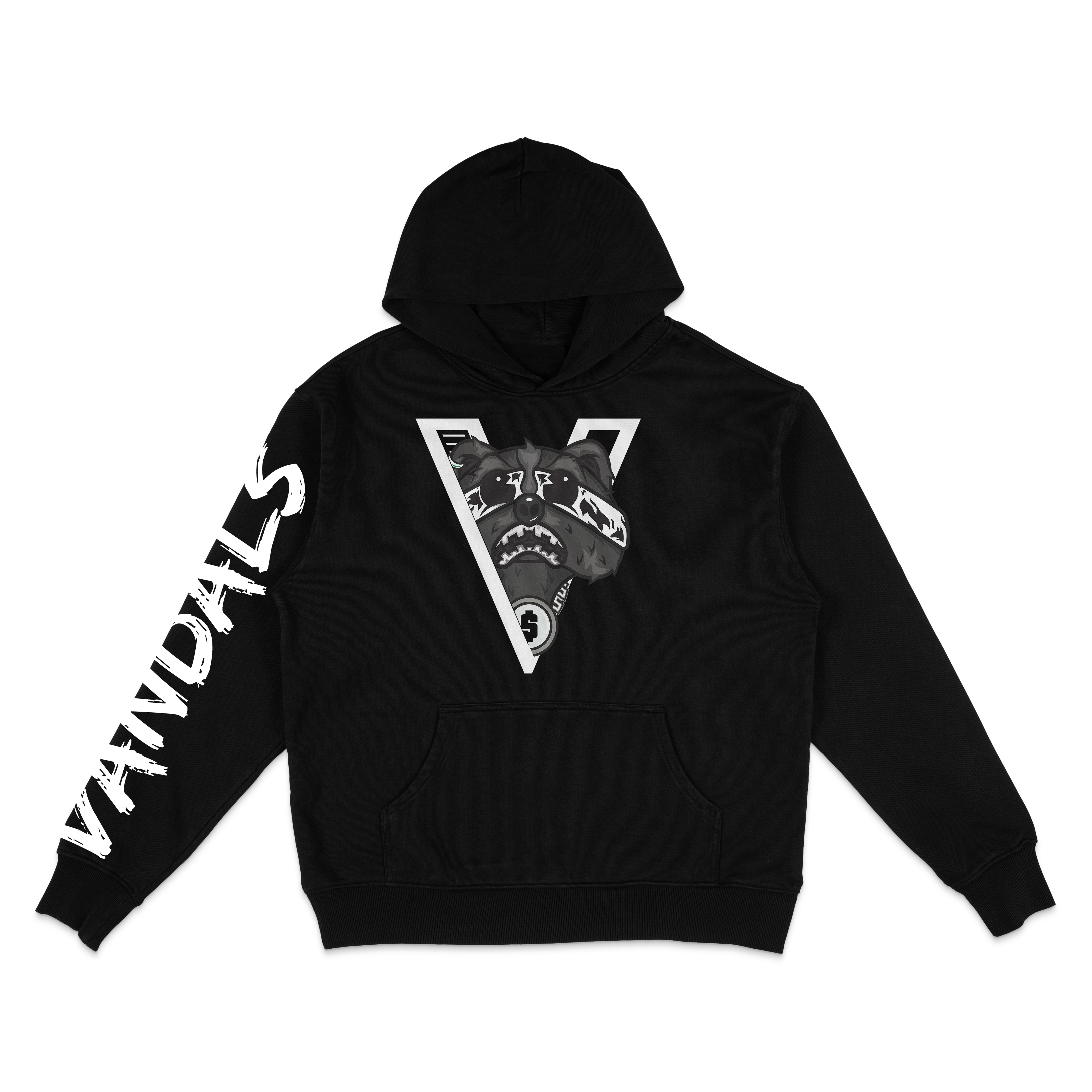 Premium “Vandals” Hoodie- Black
