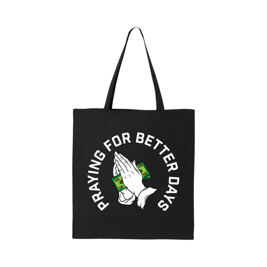 Hungry Hustle by JagRaw “Praying Hands” Tote- Black
