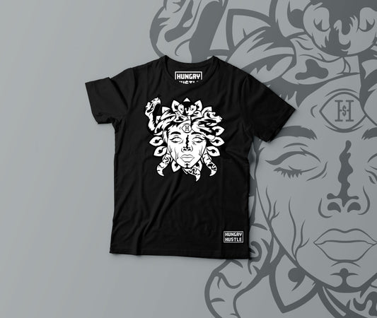 Hungry Hustle by JagRaw Medusa T-shirts