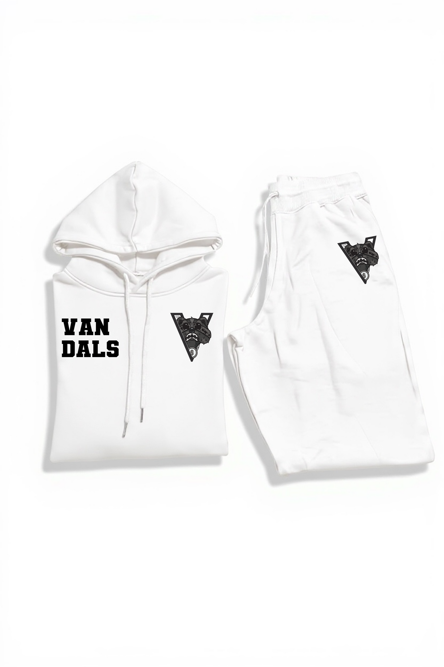 Hungry Hustle by JagRaw “Vandals” Sweatsuit- White
