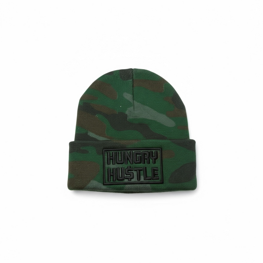 Hungry Hustle Logo Beanie- Camo