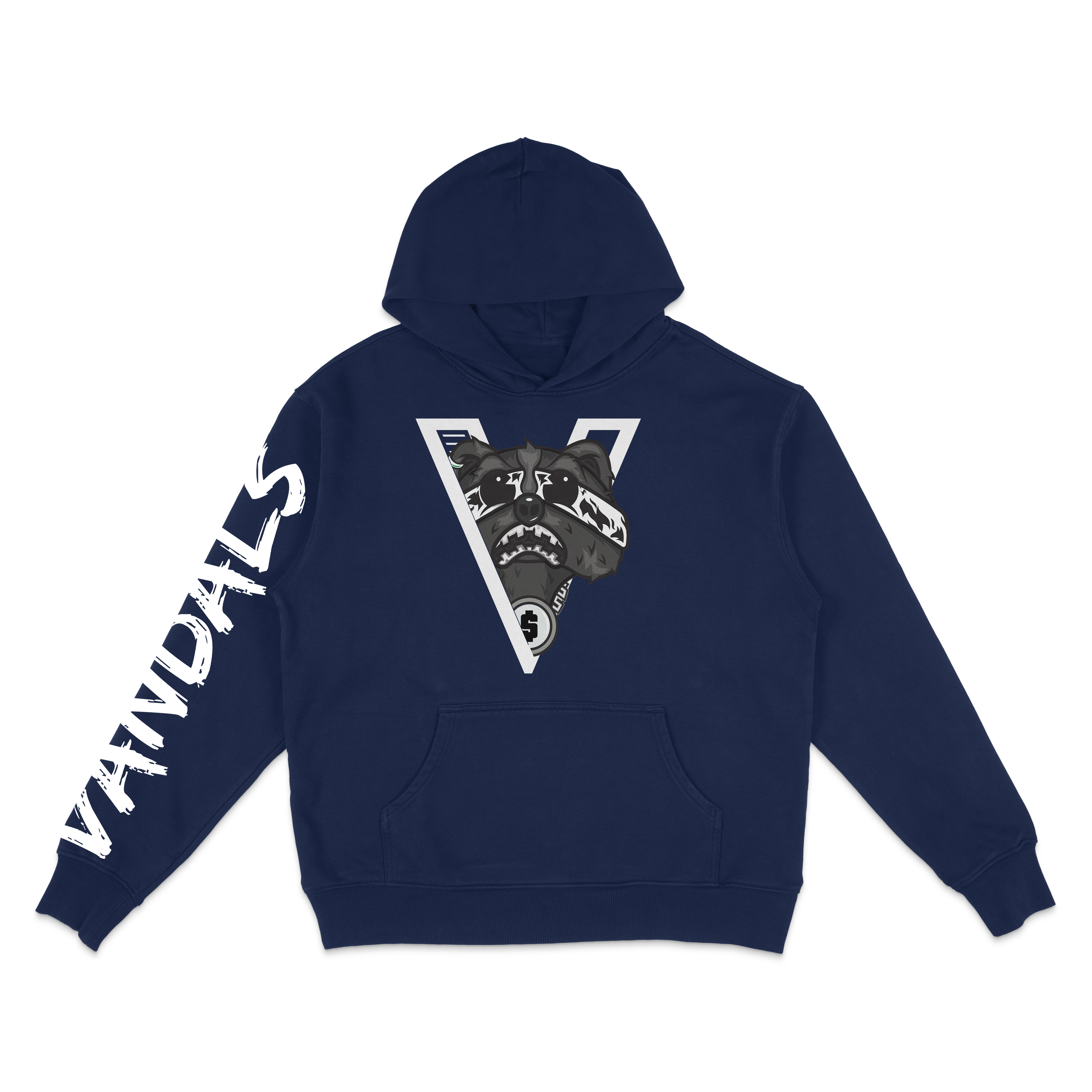Premium “Vandals” Hoodie- Navy
