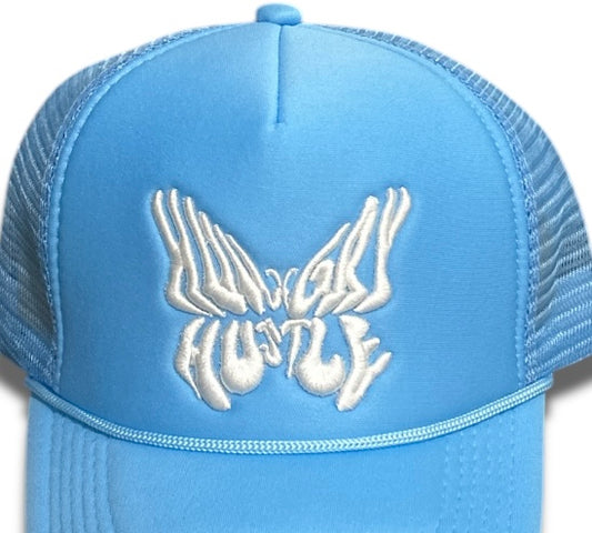 Hungry Hustle by JagRaw “Butterfly” Cap- Light Blue