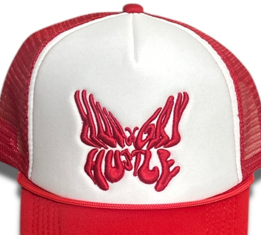 Hungry Hustle by JagRaw “Butterfly” Cap- Red