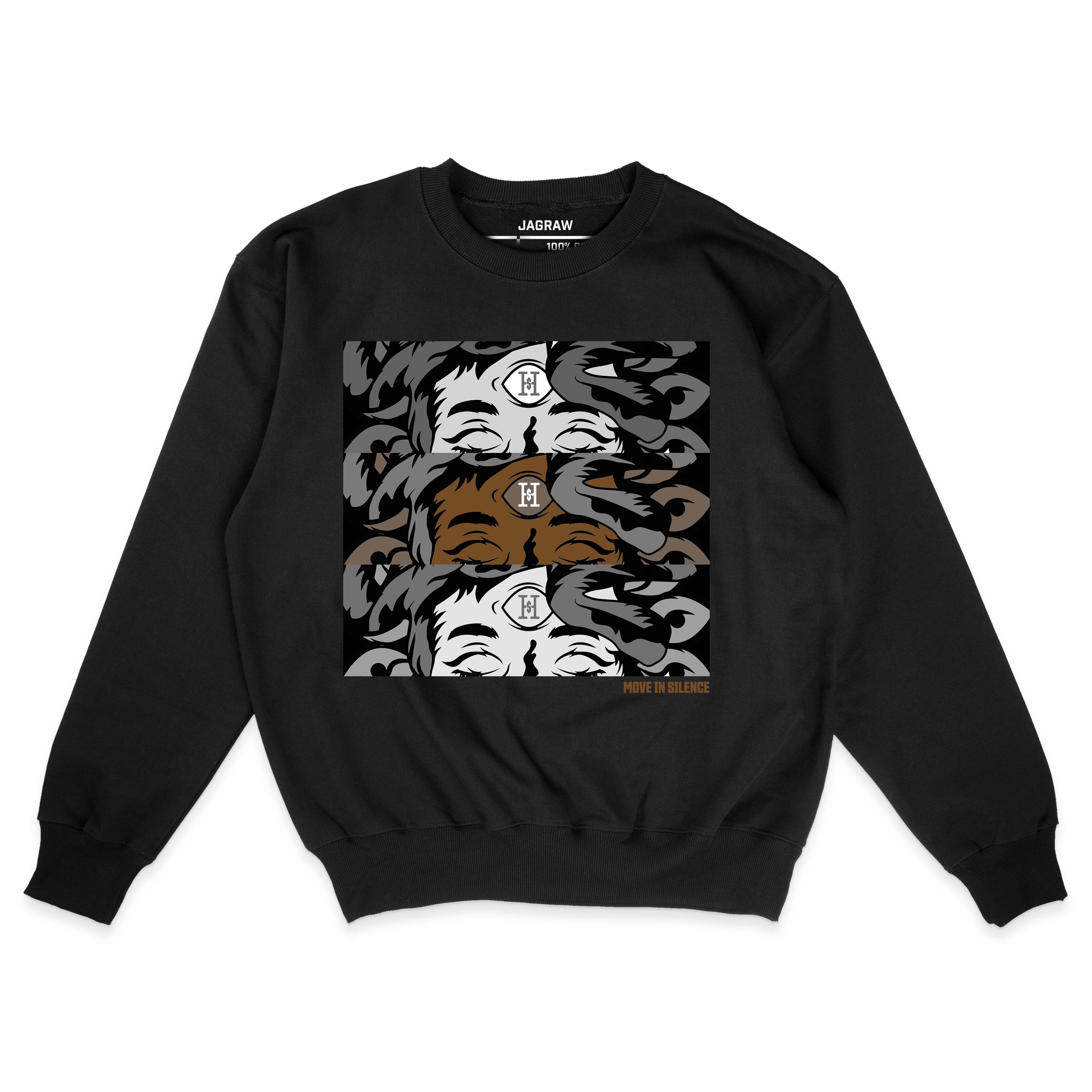 Hungry Hustle by JagRaw “Medusa M.I.S” Sweatshirt- Black