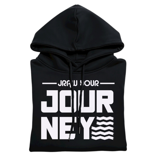 JagRaw “Jraw Your Journey” Logo Hoodie- Black