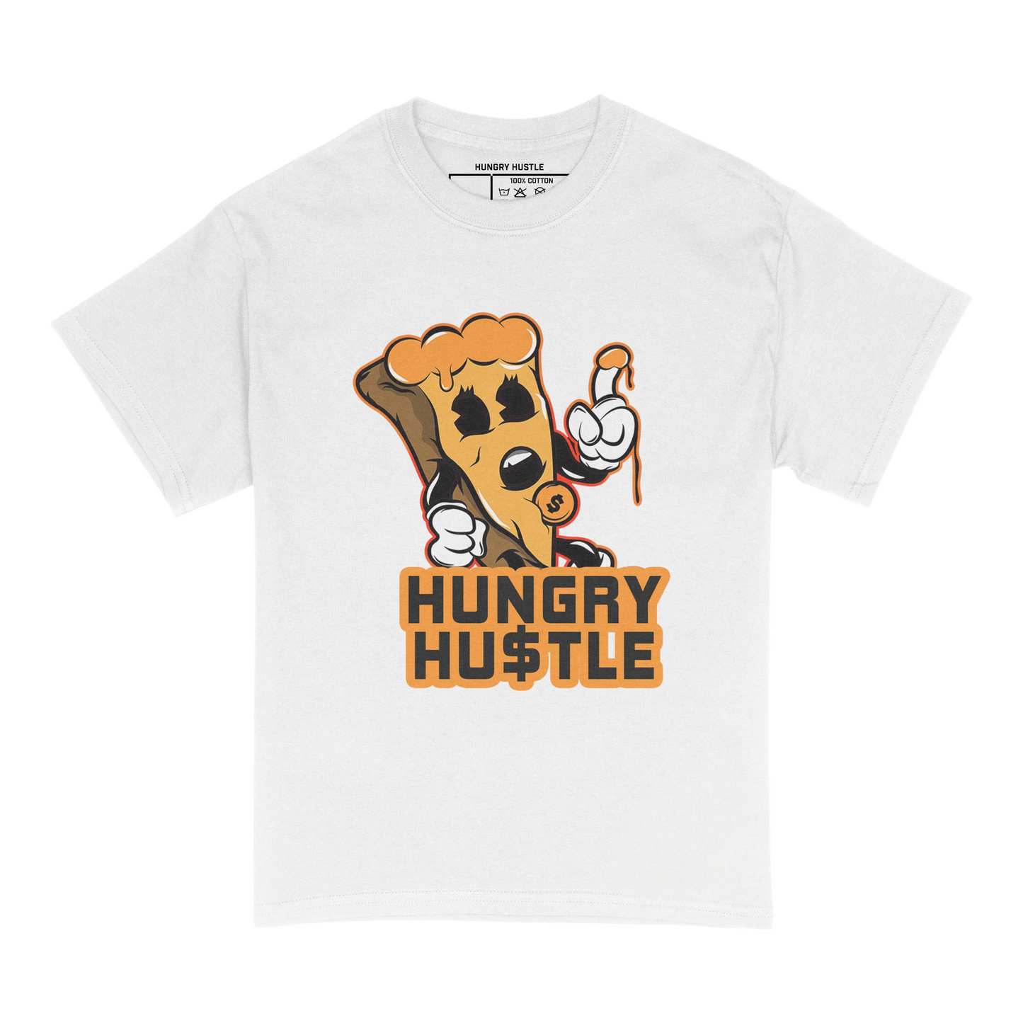 Hungry Hustle by JagRaw “Pie” T-shirt- White