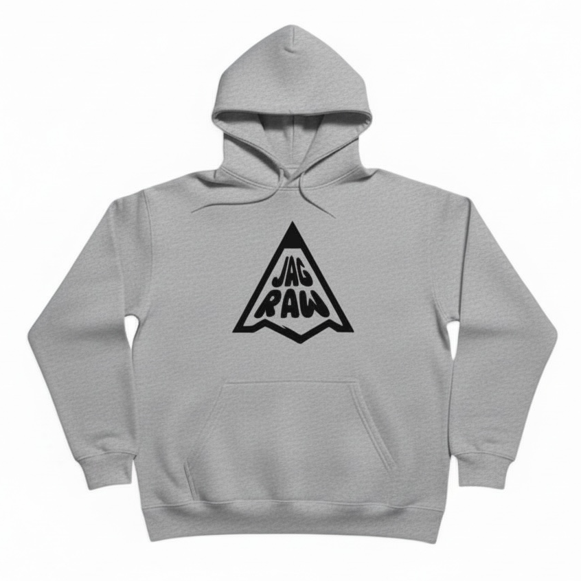 Pencil Logo Hoodie – Heavyweight Fleece- Heather Gray