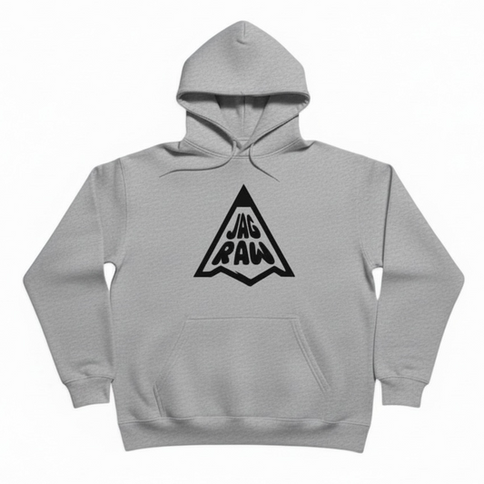 Pencil Logo Hoodie – Heavyweight Fleece- Heather Gray