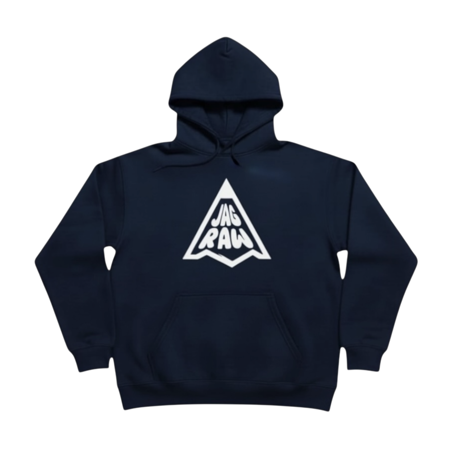 Pencil Logo Hoodie – Heavyweight Fleece- Navy & White