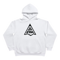 Pencil Logo Hoodie – Heavyweight Fleece- White