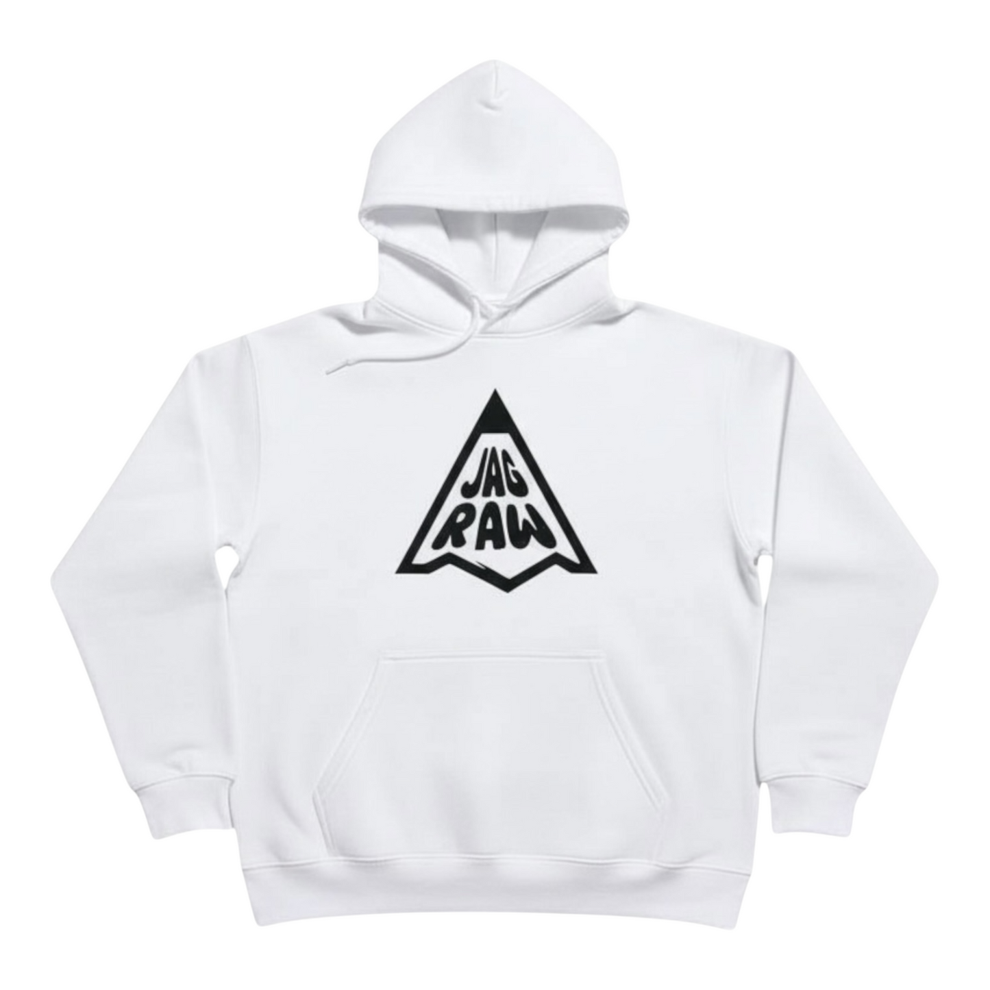 Pencil Logo Hoodie – Heavyweight Fleece- White