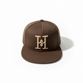 Hungry Hustle by JagRaw Fitted Snapback- Chocolate