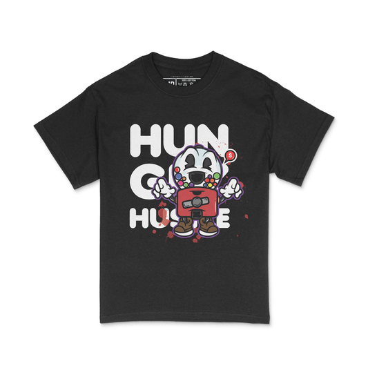 Hungry Hustle by JagRaw Mens "Gum-ball Machine" T-shirt - Black