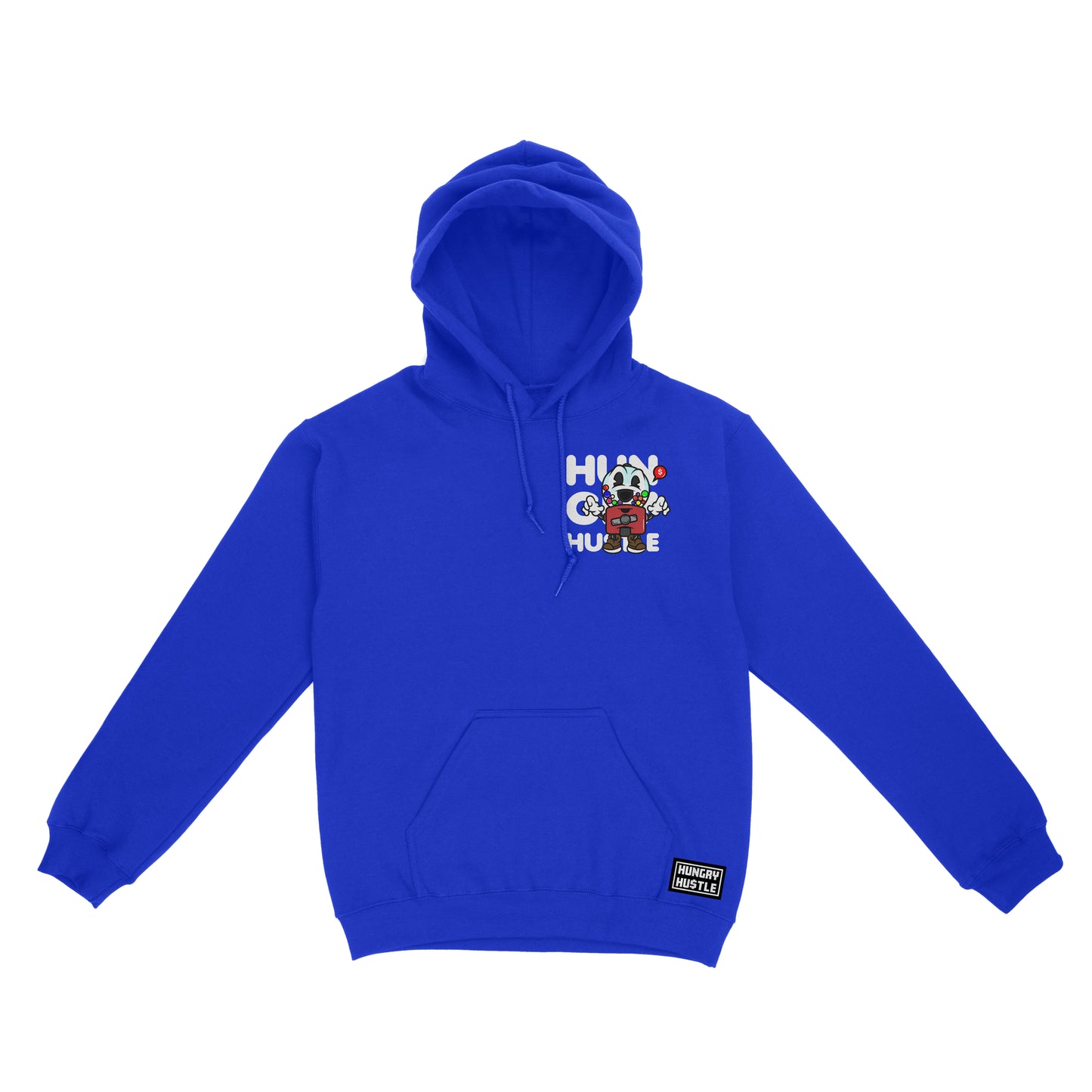 Hungry Hustle by JagRaw “Gum-Ball Machine” Hoodie- Royal Blue