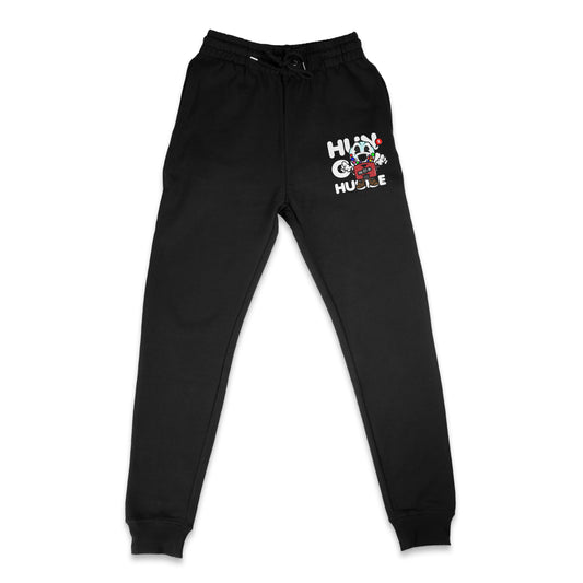 Hungry Hustle by JagRaw “Gum-Ball” Sweatpants- Black