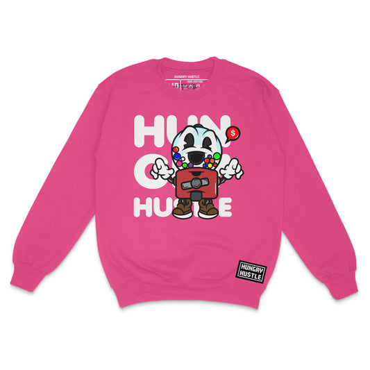 Hungry Hustle by JagRaw “Gum-Ball Machine” Sweatshirt- Hot Pink