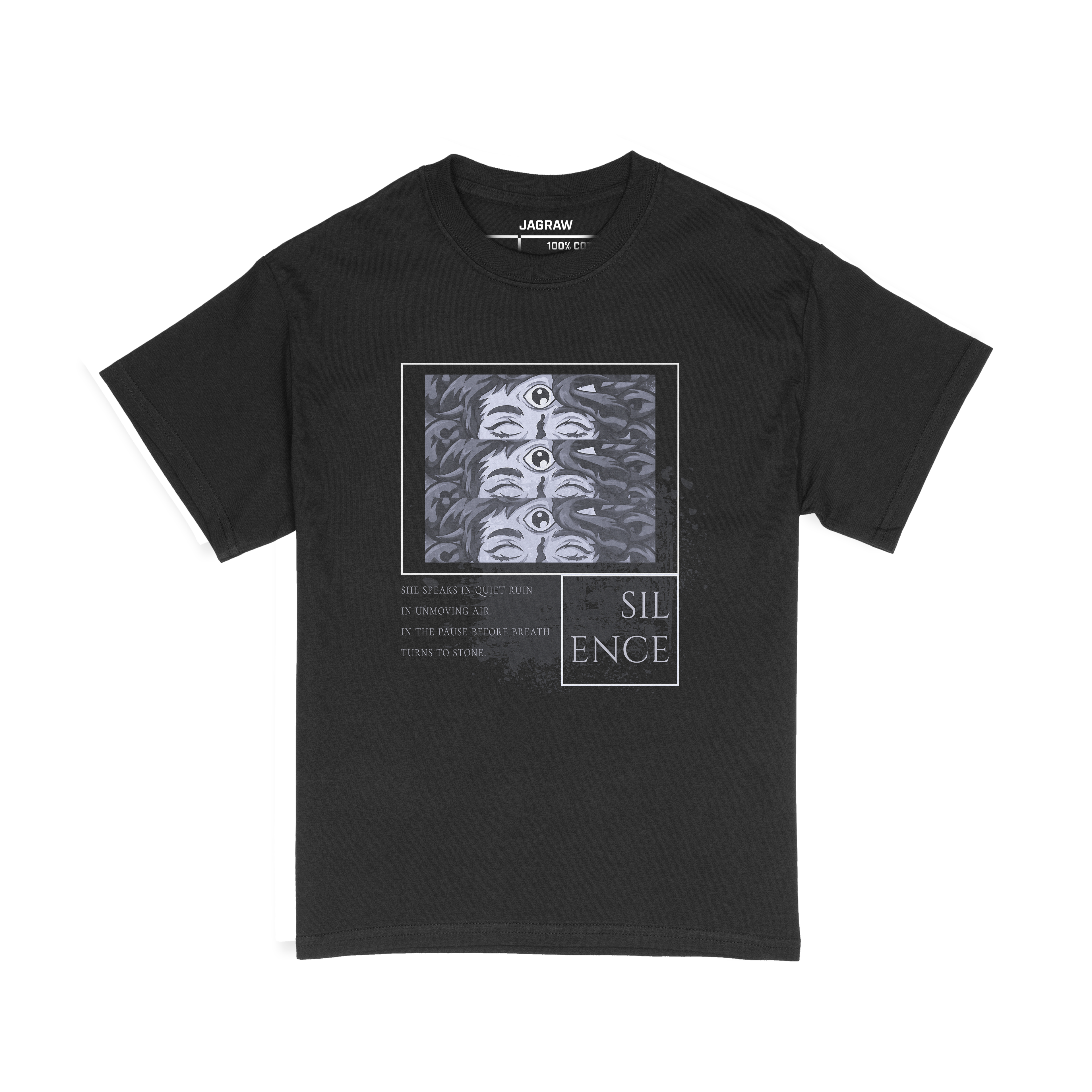Medusa “Silence” Lightweight T-shirt – Black