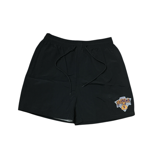 Hungry Hustle by JagRaw “Knicks/Lakers Inspired” Mesh Shorts- Black
