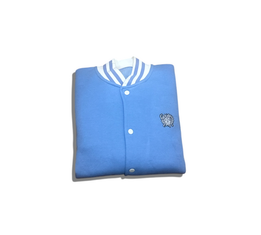 Hungry Hustle by JagRaw “Medusa” Patch Jacket- Light Blue