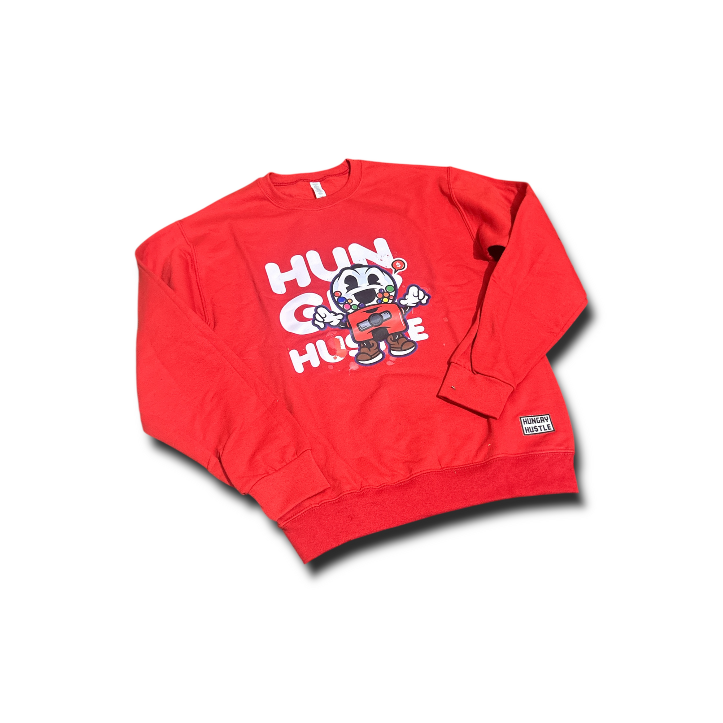 Hungry Hustle by JagRaw “Gumball Machine” Sweatshirt- Red