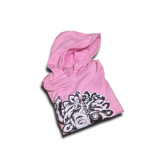 Hungry Hustle by JagRaw “Medusa” Hoodie- Pink